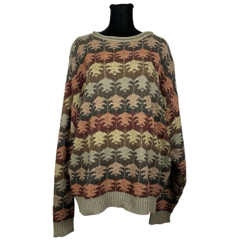Vintage Essay Linda Larson Cotton Wool Autumnal Oversized Knit Sweater - Women’s